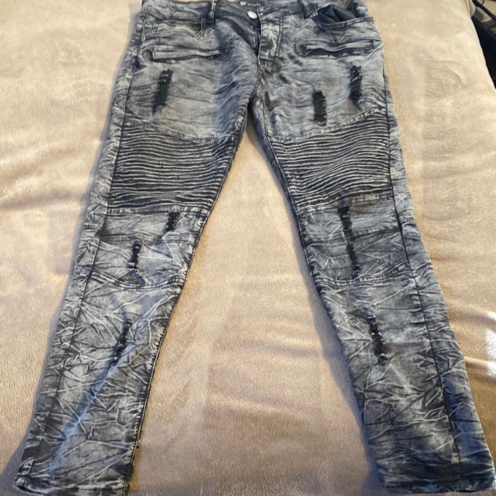 Men's Waimea Grey Jeans 32x30 Skinny Fit